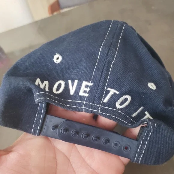 KIIS FM 102.7 Hat Cap Snap Back Navy Blue Embroidered Radio Mens Made in USA - Picture 3 of 7